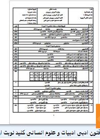 سوالات علوم و فنون ادبی دوازدهم انسانی نوبت اول 2 علوم و فنون ادبی 3 دوازدهم نوبت اول