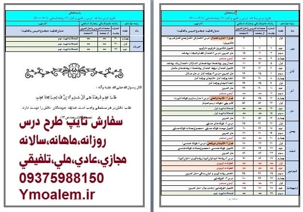 طرح درس سالانه ریاضی و آمار دوازدهم انسانی 2 طرح درس سالانه ریاضی و آمار دوازدهم انسانی