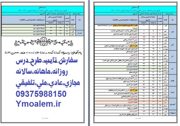 طرح درس سالانه ریاضی و آمار یازدهم انسانی 3 طرح درس سالانه ریاضی و آمار یازدهم انسانی
