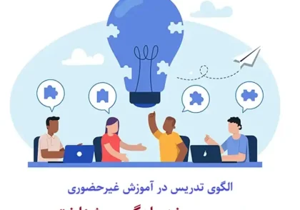 الگوی تدریس در آموزش غیرحضوری با توجه به چرخه یادگیری شناختی